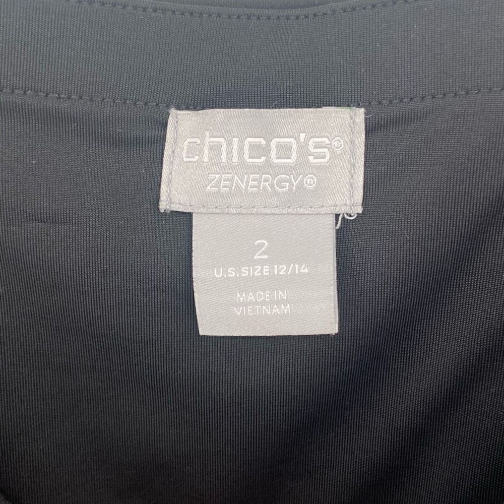 Chico's ZENERGY So Slimming Leggings Black/Red Size‎ 12/14 - Picture 4 of 9